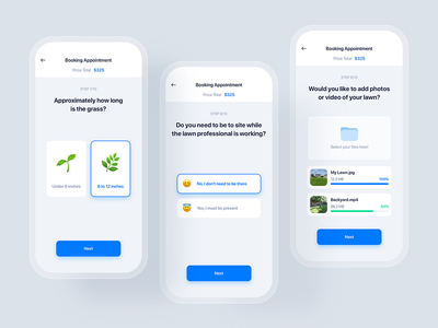 杂工服务移动 UI 概念(Handyman Service mobile UI concept)