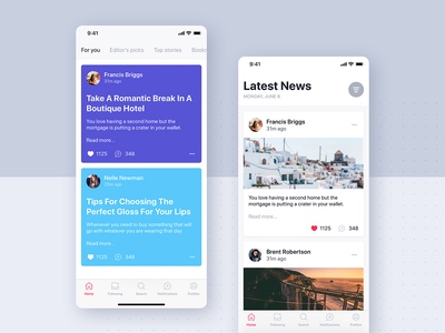 (Articles Details UI Mobile Template)