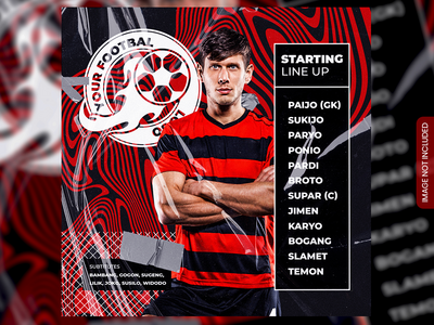 排队俱乐部广场社交媒体横幅(Line Up club square social media banner)