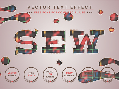 补丁 - 可编辑的文本效果，字体样式(Patch - Editable Text Effect, Font Style)