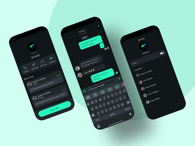 群组资金聊天 - 数字钱包移动 UI 套件(Chat in group funds - Digital Wallet Mobile UI Kit)