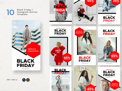 黑色星期五 1 Instagram 故事(Black Friday 1 Instagram Stories)