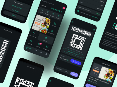扫描 - 数字钱包移动 UI 套件(Scan - Digital Wallet Mobile UI Kit)