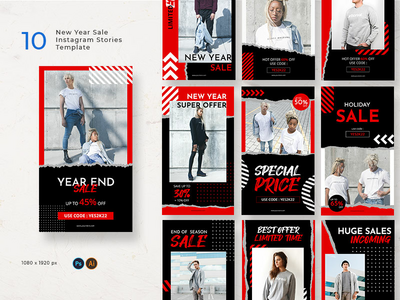 新年特卖 Instagram 故事(New Year Sale Instagram Stories)