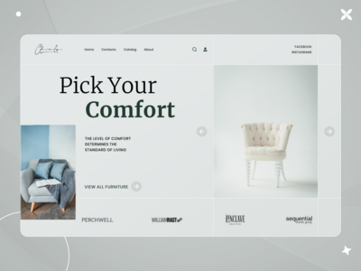 家具网站登陆页面(Furniture Website Lading Page)