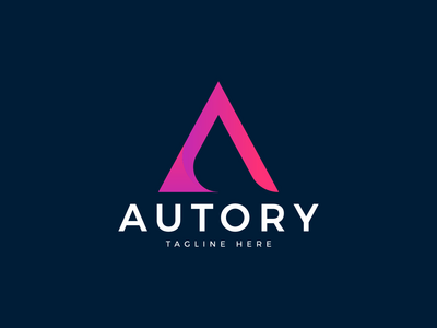 最小字母 A 徽标模板(Minimal Letter A Logo Template)