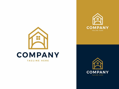简单的房地产标志模板(Simple Real Estate Logo Templates)