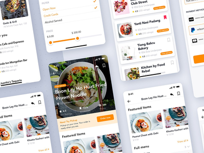 食品餐厅订单应用程序 UI 套件(Food Restaurant order app UI Kit)