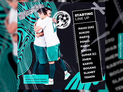 排队俱乐部广场社交媒体横幅(Line Up club square social media banner)