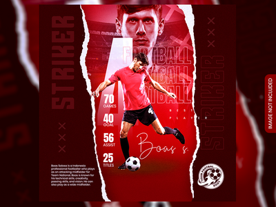 足球和足球比赛日程俱乐部广场社交媒体横幅(Soccer and football match schedule club square social media banner)