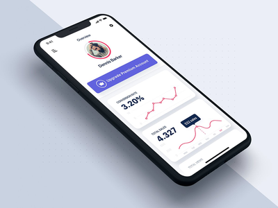 分析数据和统计UI移动应用程序(Analysis Data & Statistics UI mobile App)