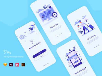 旅游应用概念(Travel App Concept)