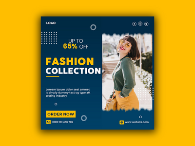 时尚销售社交媒体帖子和 instagram 或 facebook 帖子(Fashion sale social media post and instagram or facebook post)