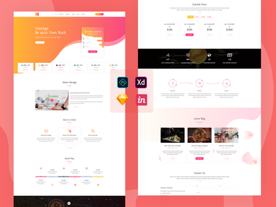 加密货币登陆页面 - 比特币(Cryptocurrency Landing Page - Bitcoin)