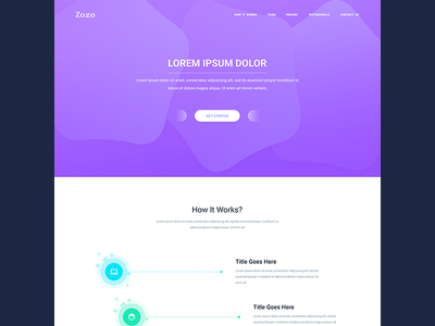 服务页面 PSD 模板(Service Onepage PSD Templates)