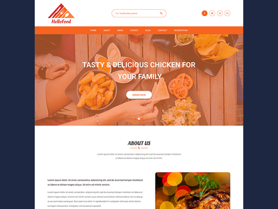 HelloFood 餐厅登陆页面(HelloFood Restaurant Landing Page)