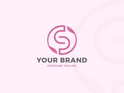 字母 S 美容标志模板(Letter S Beauty Logo Template)