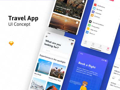 旅游指南 App UI 设计理念(Travel Guide App UI design Concept)