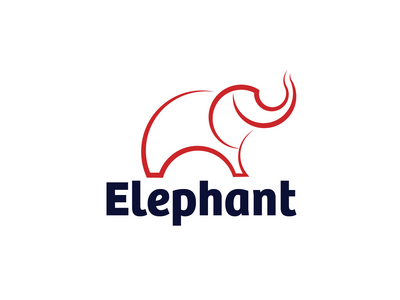 大象标志模板(Elephant Logo Template)