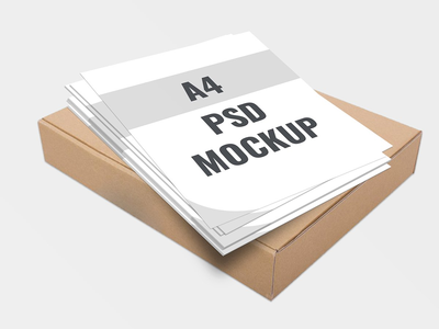 用于海报、横幅、信头、发票、传单的 A4 psd 模型(A4 psd mockup for poster, banner, letterhead, invoice, leaflet)