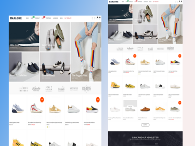 Marlowe 电子商务网页模板(Marlowe Ecommerce  Web Template)