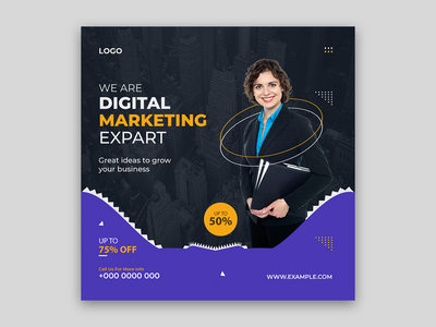 数字营销社交媒体帖子(Digital Marketing Social Media Post)