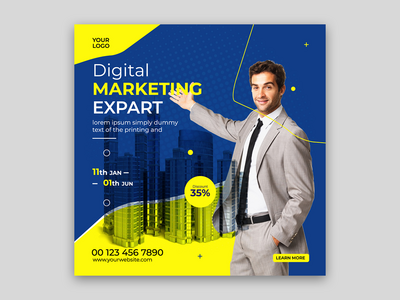 数字营销社交媒体模板包(Digital Marketing Social Media Template Pack)