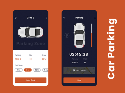 停车场应用程序用户界面(Car Parking App UI)