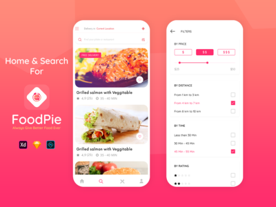 食品应用主页和搜索(Food App Home & Search)