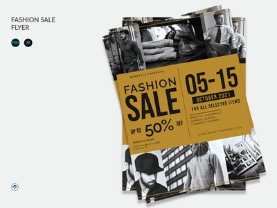 Vint - 时尚男士促销传单(Vint - Fashion Men Sale Flyer)