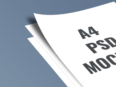 用于横幅、海报、传单、信头、发票的 A4 psd 模型(A4 psd mockup for banner, poster, leaflet, letterhead, invoice)