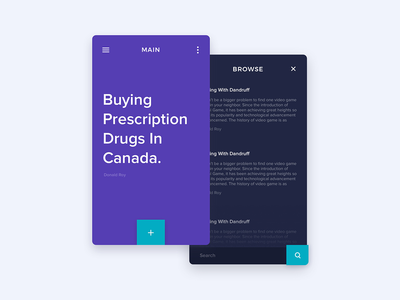 博客 新闻 应用程序屏幕套件(Blog News App Screens Kit)
