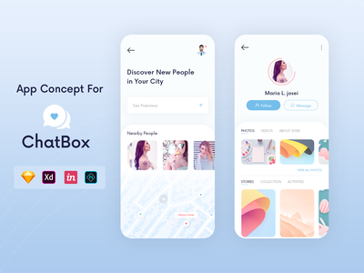 社交应用概念-ChatBox(Social App Concept - ChatBox)