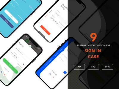 9 移动应用程序的登录屏幕概念(9 Login screens concept for Mobile app)