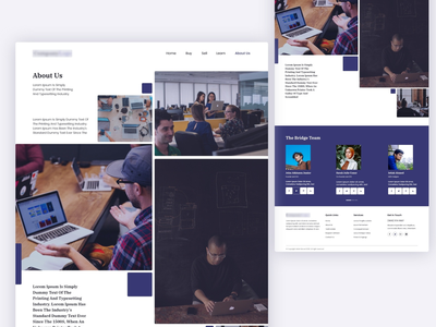 关于我们屏幕设计理念(About Us screen design concept)