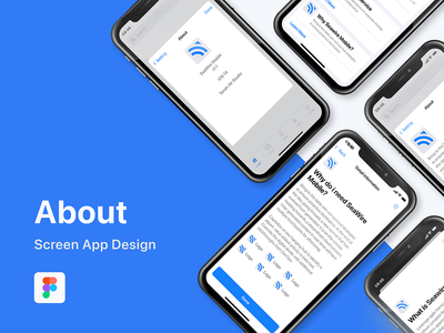 关于我们移动应用屏幕模板(About Us Mobile App Screen Template)