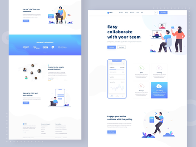 代理服务网页模板 UI 设计(Agency service web template UI design)