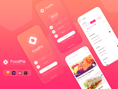 食品应用程序概念-FoodPie(Food App Concept - FoodPie)
