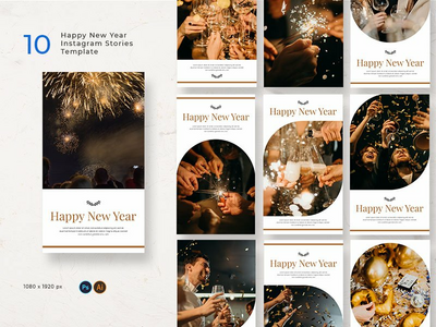 新年快乐 Instagram 故事(Happy New Year Instagram Stories)