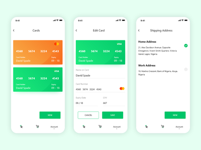 帐户视图用户界面(Account View UI)