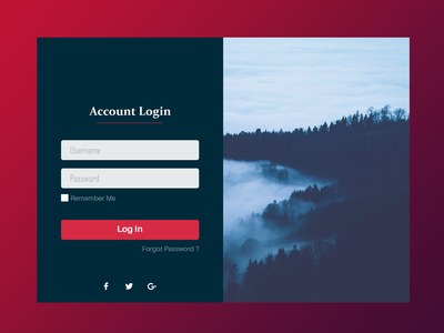 账户登录页面(Account Login Page)