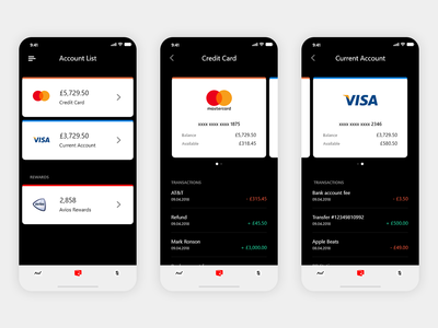 帐户视图用户界面(Account View UI)