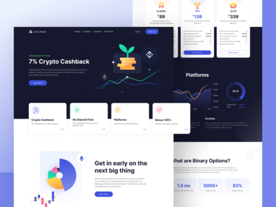 加密登陆页面概念(Crypto Landing Page Concept)