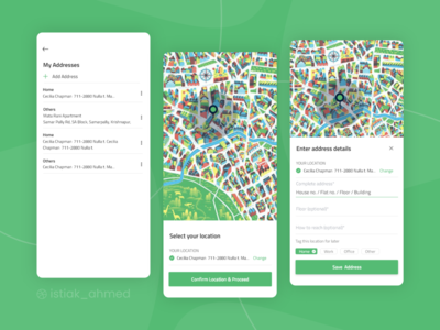 地址选择界面设计(Address Selection UI Design)
