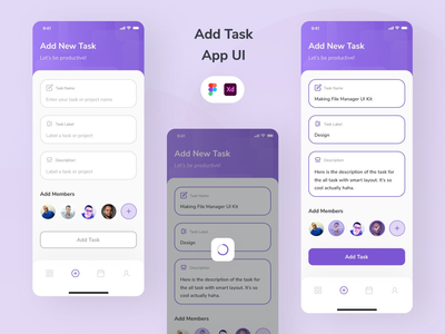添加任务应用程序 UI(Add Task App UI)