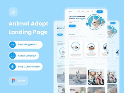 Web UI 套件动物收养(Web Ui kit Animals Adoption)