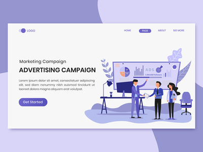 广告活动营销登陆页面(Advertising Campaign Marketing Landing Page)