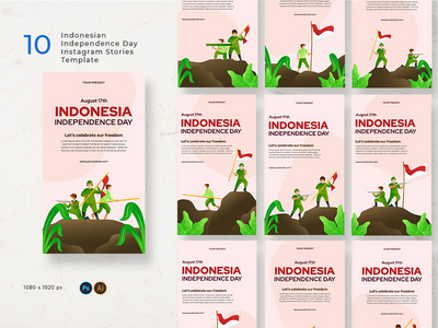 印度尼西亚独立日 Instagram 故事(Indonesian Independence Day Instagram Stories)