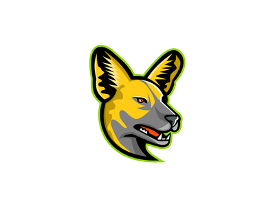 非洲野狗吉祥物(African Wild Dog Mascot)