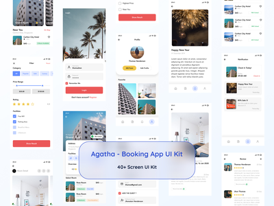 Agatha - 预订应用程序 UI 工具包(Agatha - Booking App UI Kit)
